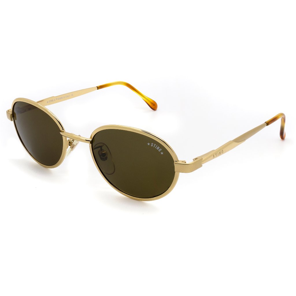 Round Vintage Sunglasses By Sting, Italy, Tagged